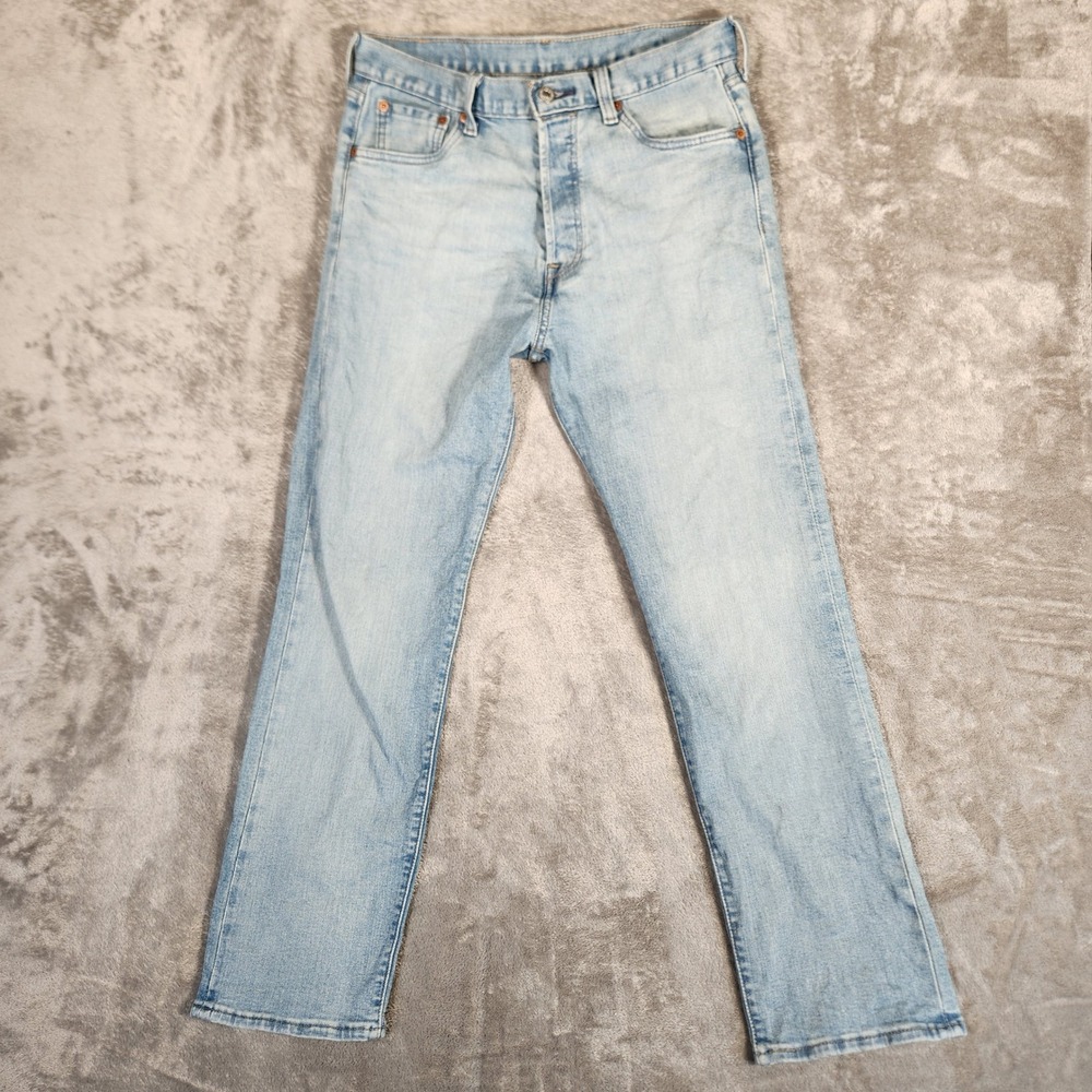 Levi's 501XX Original Fit Jeans Mens 30x30 Light Wash Blue Excellent Button Fly